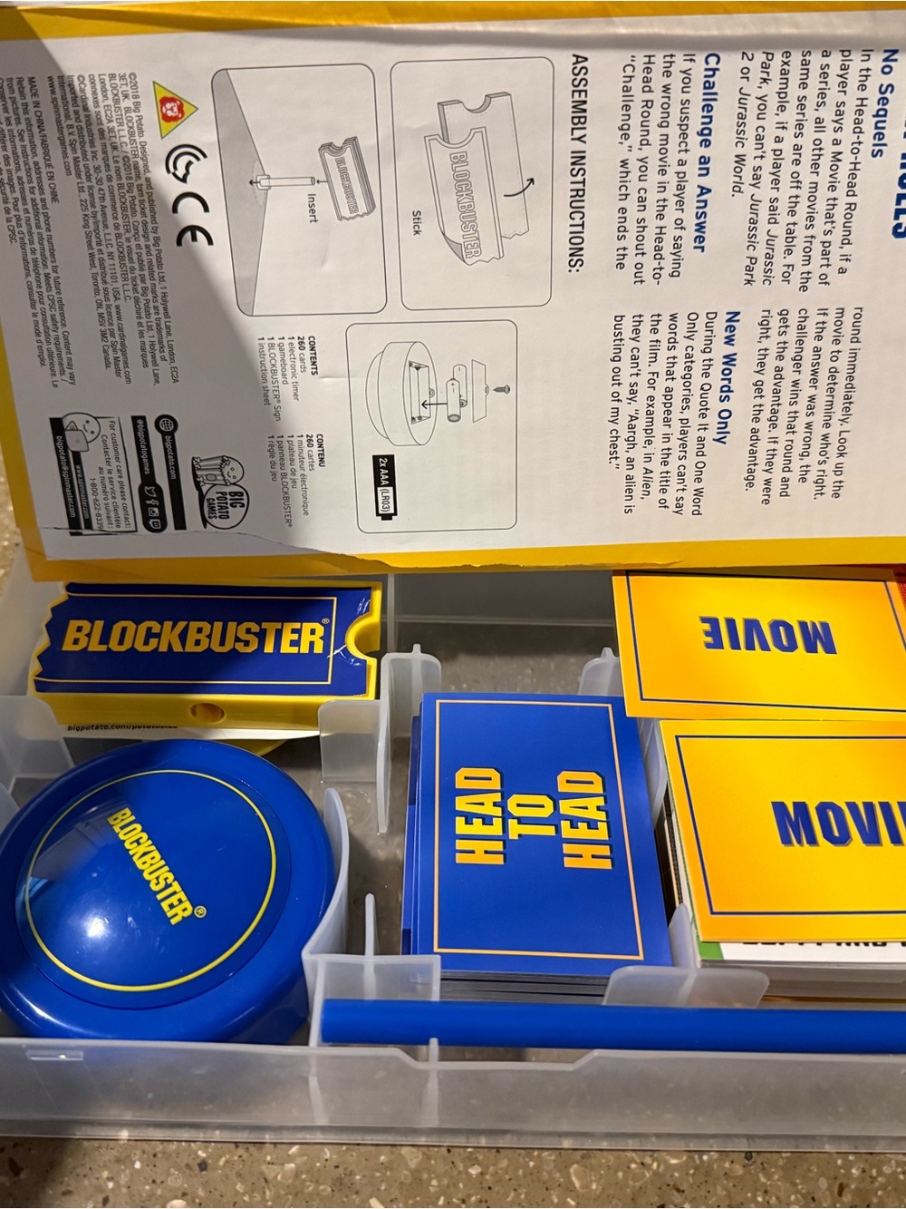 Blockbuster Head to Head Game Set - Blue & Yellow